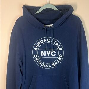 Aeropostale Navy Crewneck Hoodie with NYC Logo